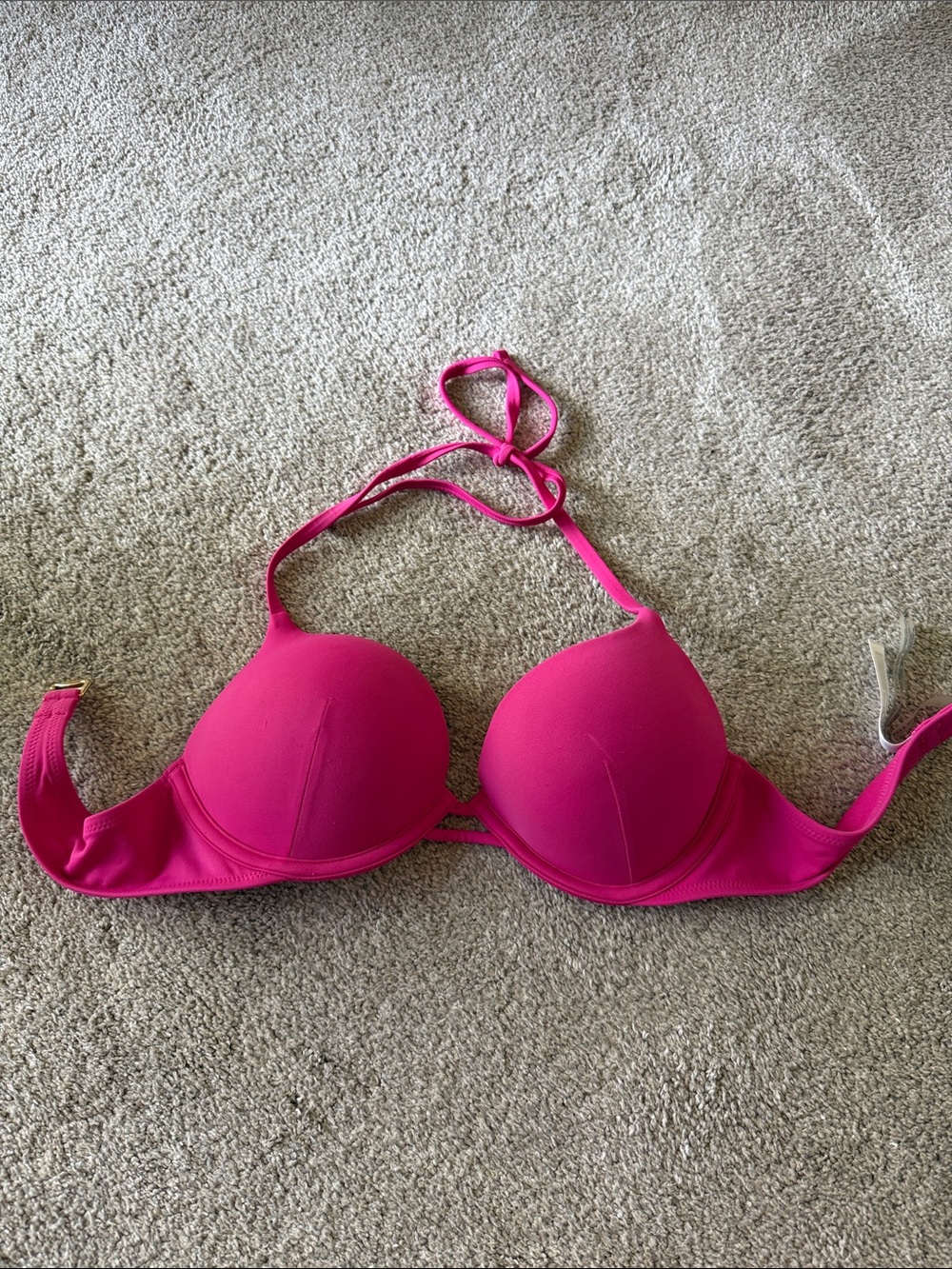 Victoria's Secret Hot Pink Bombshell Push-Up Bikini Top